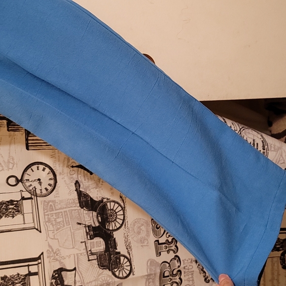 Froxx pants elastic waistband silky pants straight leg relaxed fit vintage - Picture 3 of 4